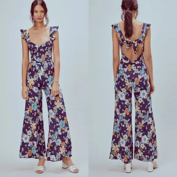 New with Defects For Love & Lemons Magnolia Jumpsuit - Picture 1 of 10